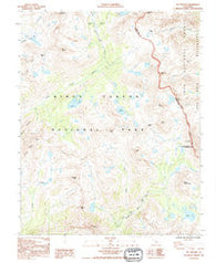 Mt. Pinchot California Historical topographic map, 1:24000 scale, 7.5 X 7.5 Minute, Year 1992