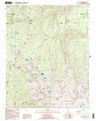 Mt. Silliman California Historical topographic map, 1:24000 scale, 7.5 X 7.5 Minute, Year 1993
