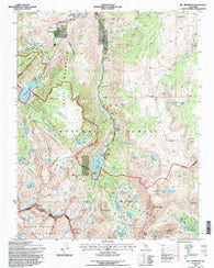 Mt. Thompson California Historical topographic map, 1:24000 scale, 7.5 X 7.5 Minute, Year 1994