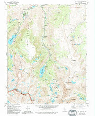 Mt. Thompson California Historical topographic map, 1:24000 scale, 7.5 X 7.5 Minute, Year 1983