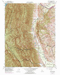 Mt. Vaca California Historical topographic map, 1:24000 scale, 7.5 X 7.5 Minute, Year 1951