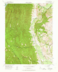 Mt. Vaca California Historical topographic map, 1:24000 scale, 7.5 X 7.5 Minute, Year 1951