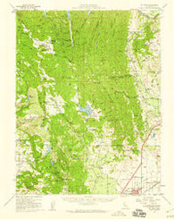Mt. Vaca California Historical topographic map, 1:62500 scale, 15 X 15 Minute, Year 1951