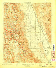 Mt. Whitney California Historical topographic map, 1:125000 scale, 30 X 30 Minute, Year 1907