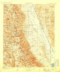 Mt. Whitney California Historical topographic map, 1:125000 scale, 30 X 30 Minute, Year 1907