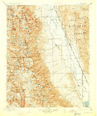 Mt. Whitney California Historical topographic map, 1:125000 scale, 30 X 30 Minute, Year 1907