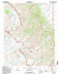 Mt. Williamson California Historical topographic map, 1:24000 scale, 7.5 X 7.5 Minute, Year 1994