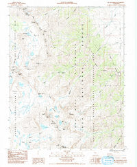 Mt. Williamson California Historical topographic map, 1:24000 scale, 7.5 X 7.5 Minute, Year 1984