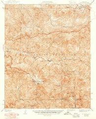 Mt. Wilson California Historical topographic map, 1:24000 scale, 7.5 X 7.5 Minute, Year 1939