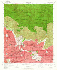 Mt. Wilson California Historical topographic map, 1:24000 scale, 7.5 X 7.5 Minute, Year 1953