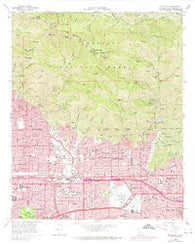 Mt. Wilson California Historical topographic map, 1:24000 scale, 7.5 X 7.5 Minute, Year 1966