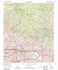 Mt. Wilson California Historical topographic map, 1:24000 scale, 7.5 X 7.5 Minute, Year 1966