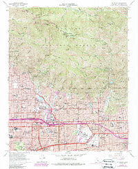 Mt. Wilson California Historical topographic map, 1:24000 scale, 7.5 X 7.5 Minute, Year 1966