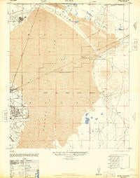Muroc California Historical topographic map, 1:24000 scale, 7.5 X 7.5 Minute, Year 1947