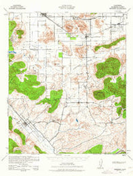 Murrieta California Historical topographic map, 1:62500 scale, 15 X 15 Minute, Year 1942