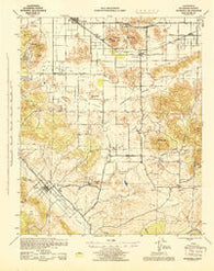 Murrieta California Historical topographic map, 1:62500 scale, 15 X 15 Minute, Year 1943