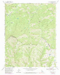 Mustang Peak California Historical topographic map, 1:24000 scale, 7.5 X 7.5 Minute, Year 1955
