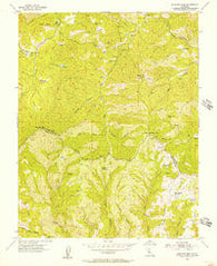 Mustang Peak California Historical topographic map, 1:24000 scale, 7.5 X 7.5 Minute, Year 1955