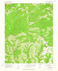 Mustang Peak California Historical topographic map, 1:24000 scale, 7.5 X 7.5 Minute, Year 1955