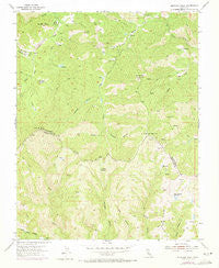 Mustang Peak California Historical topographic map, 1:24000 scale, 7.5 X 7.5 Minute, Year 1955