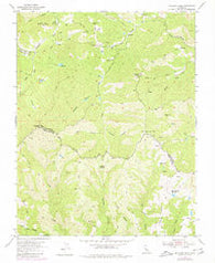 Mustang Peak California Historical topographic map, 1:24000 scale, 7.5 X 7.5 Minute, Year 1955