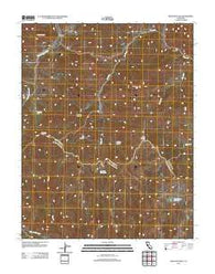 Mustang Peak California Historical topographic map, 1:24000 scale, 7.5 X 7.5 Minute, Year 2012