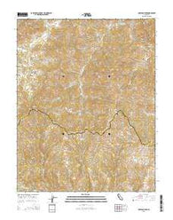 Mustang Peak California Current topographic map, 1:24000 scale, 7.5 X 7.5 Minute, Year 2015