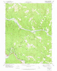 Myers Flat California Historical topographic map, 1:24000 scale, 7.5 X 7.5 Minute, Year 1969
