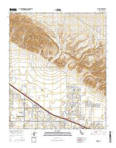 Myoma California Current topographic map, 1:24000 scale, 7.5 X 7.5 Minute, Year 2015