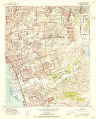 National City California Historical topographic map, 1:24000 scale, 7.5 X 7.5 Minute, Year 1953