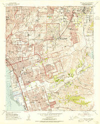 National City California Historical topographic map, 1:24000 scale, 7.5 X 7.5 Minute, Year 1953