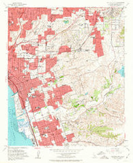 National City California Historical topographic map, 1:24000 scale, 7.5 X 7.5 Minute, Year 1953