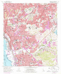 National City California Historical topographic map, 1:24000 scale, 7.5 X 7.5 Minute, Year 1967