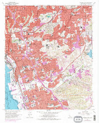National City California Historical topographic map, 1:24000 scale, 7.5 X 7.5 Minute, Year 1967