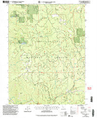 Naufus Creek California Historical topographic map, 1:24000 scale, 7.5 X 7.5 Minute, Year 1998
