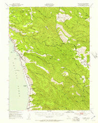 Navarro California Historical topographic map, 1:62500 scale, 15 X 15 Minute, Year 1943