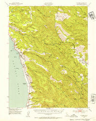 Navarro California Historical topographic map, 1:62500 scale, 15 X 15 Minute, Year 1943