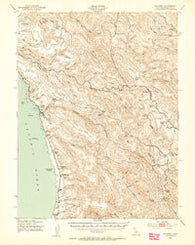 Navarro California Historical topographic map, 1:62500 scale, 15 X 15 Minute, Year 1943