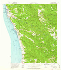 Navarro California Historical topographic map, 1:62500 scale, 15 X 15 Minute, Year 1961