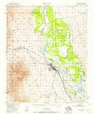 Needles California Historical topographic map, 1:62500 scale, 15 X 15 Minute, Year 1950