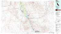Needles California Historical topographic map, 1:100000 scale, 30 X 60 Minute, Year 1985