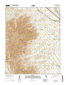 Needles SW California Current topographic map, 1:24000 scale, 7.5 X 7.5 Minute, Year 2015