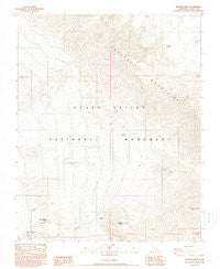 Nevares Peak California Historical topographic map, 1:24000 scale, 7.5 X 7.5 Minute, Year 1988