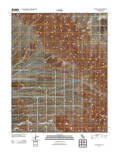 Nevares Peak California Historical topographic map, 1:24000 scale, 7.5 X 7.5 Minute, Year 2012