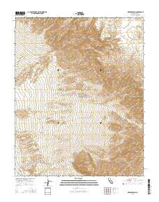 Nevares Peak California Current topographic map, 1:24000 scale, 7.5 X 7.5 Minute, Year 2015