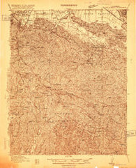 New Almaden California Historical topographic map, 1:48000 scale, 15 X 15 Minute, Year 1916