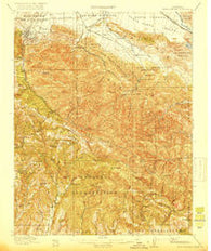 New Almaden California Historical topographic map, 1:62500 scale, 15 X 15 Minute, Year 1919