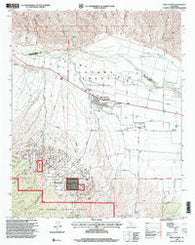 New Cuyama California Historical topographic map, 1:24000 scale, 7.5 X 7.5 Minute, Year 1995