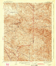 New Idria California Historical topographic map, 1:62500 scale, 15 X 15 Minute, Year 1943