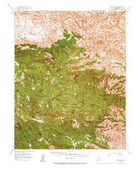 New Idria California Historical topographic map, 1:62500 scale, 15 X 15 Minute, Year 1956